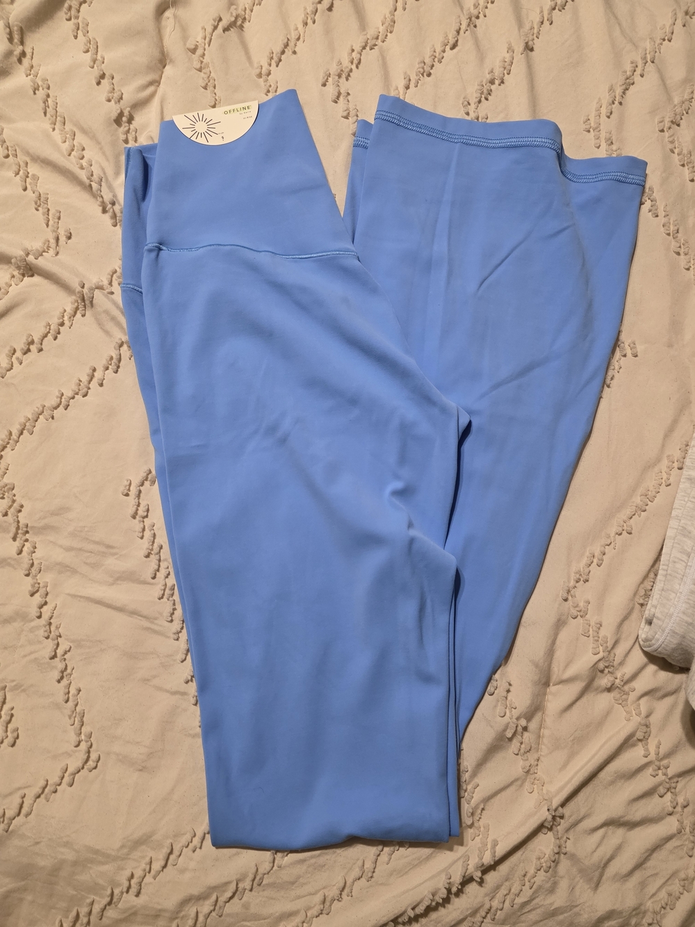 Aerie Offline Light Blue Women's High-Waist Flare Leggings